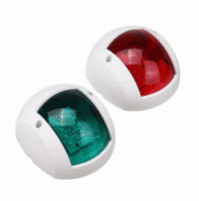 LED Navigation light - Green Starboard Light and Red Port Light - Complete Set - WHITE CASE - WK-NL14-WX - AZLED